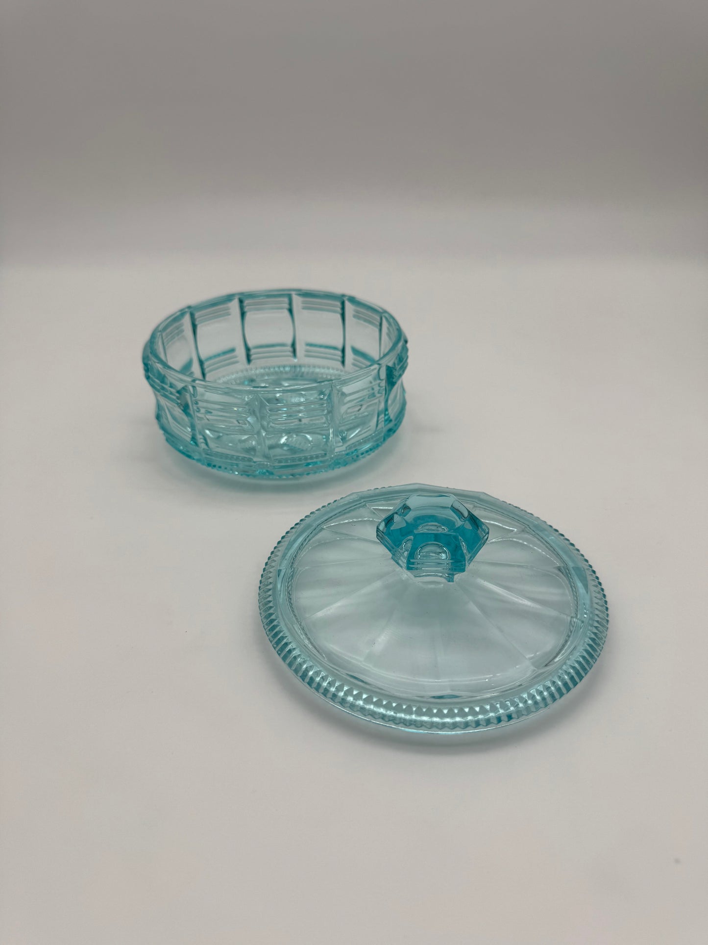 Blauw persglas bonbonniére