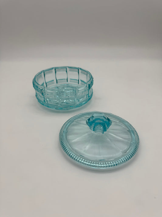Blauw persglas bonbonniére