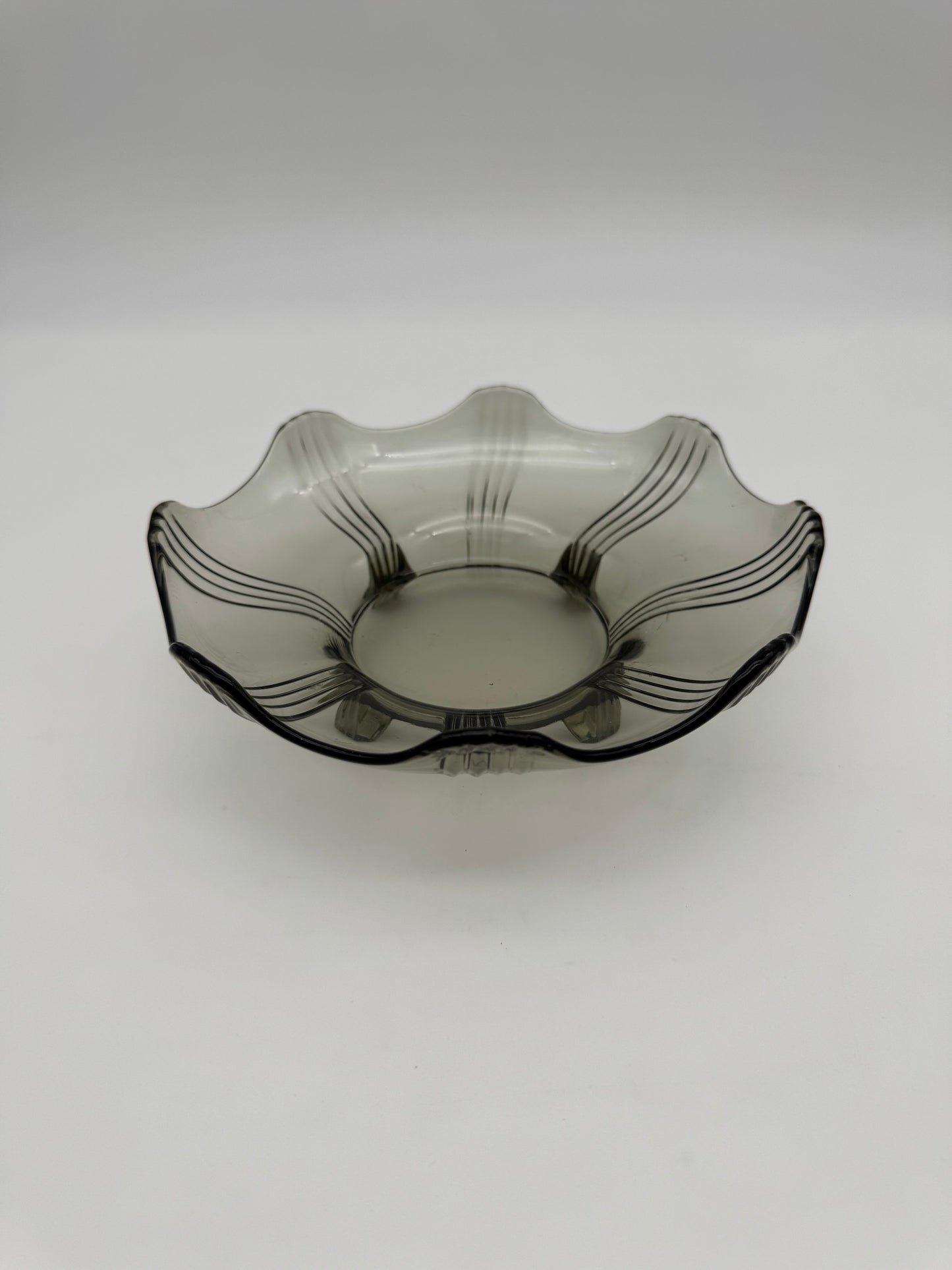 Vintage schaal rookglas op pootjes