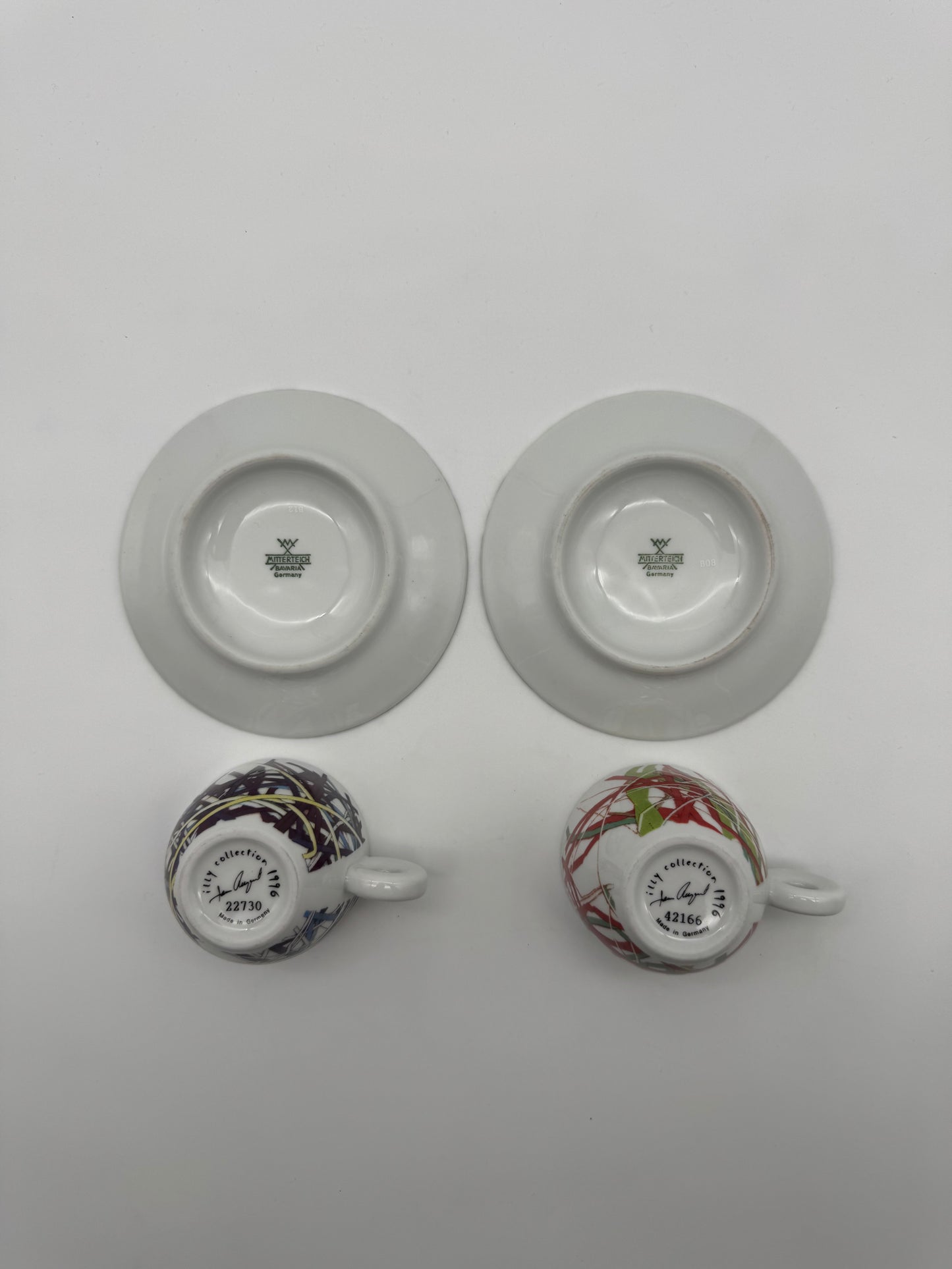 Illy Collection Italia Riviera Espresso cup + Saucer - signed 1996 - James Rosenquist