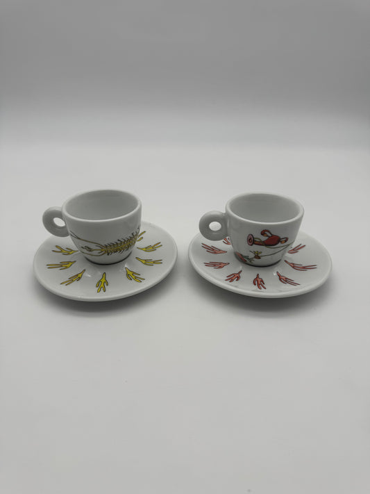 Illy Collection Italia Riviera Espresso cup + saucer - signed 2005 - Joep van Lieshout