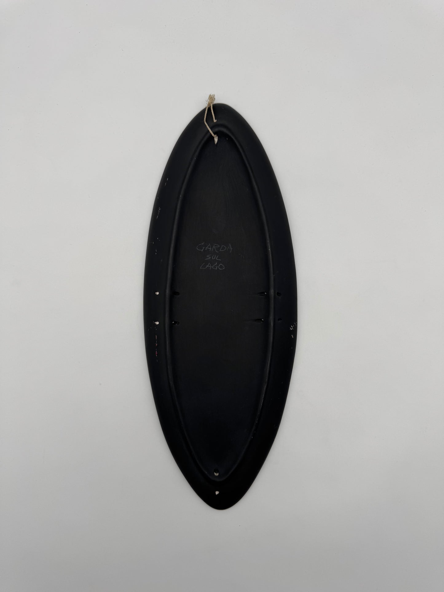 Italiaans vintage keramische wandschaal schotel 'Garda sul Lago'