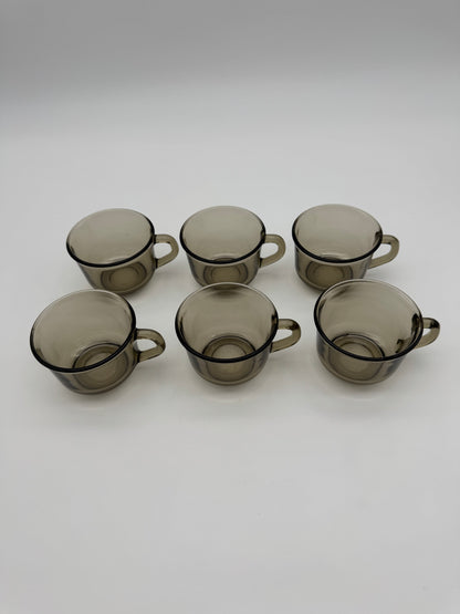 Rookglas kopje klein - Arcoroc France - set 6 stuks
