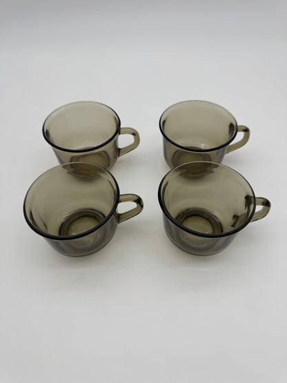 Rookglas kopje middel - Arcoroc France - set 4 stuks