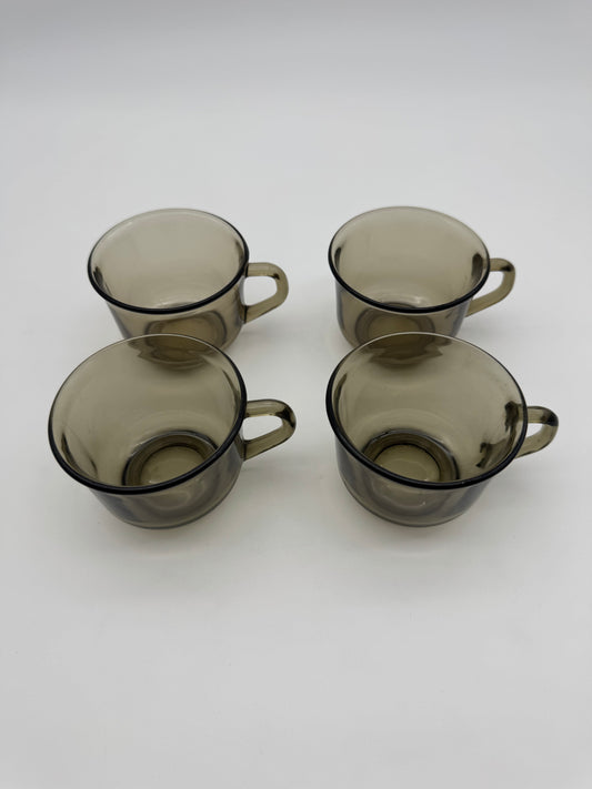 Rookglas kopje middel - Arcoroc France - set 4 stuks