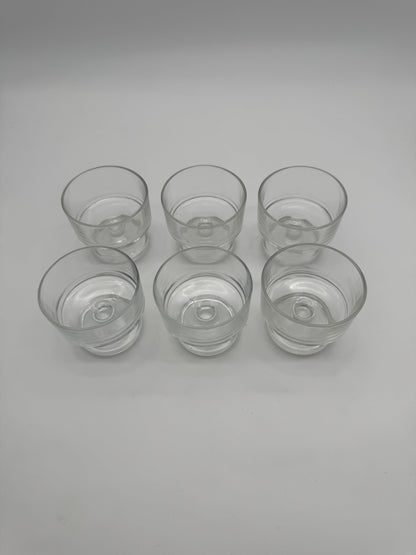 Vintage champagne/ice coups Italy - set van 6 stuks
