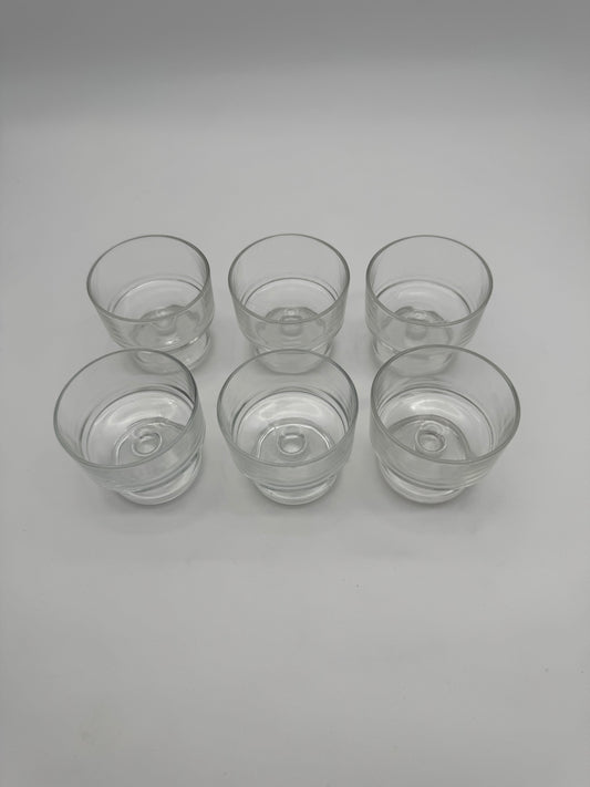 Vintage champagne/ice coups Italy - set van 6 stuks