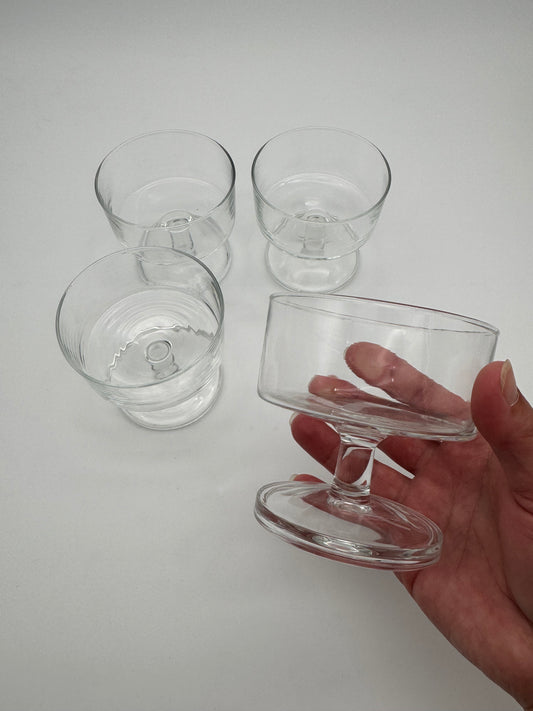 Champagne/ ice coupes - Luminarc France - set van 4 stuks