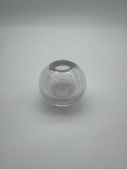 Leerdam Glas Vaasje - A.D. Copier - Spijkerbol - Kristal - (1950)