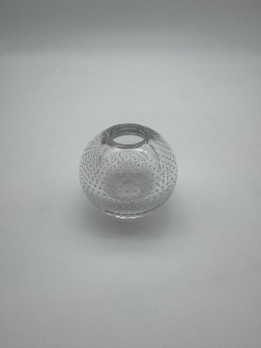 Leerdam Glas Vaasje - A.D. Copier - Spijkerbol - Kristal - (1950)