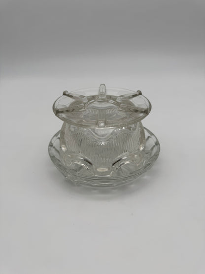 Vintage warmhouder helder persglas theewarmhouder Rechaud