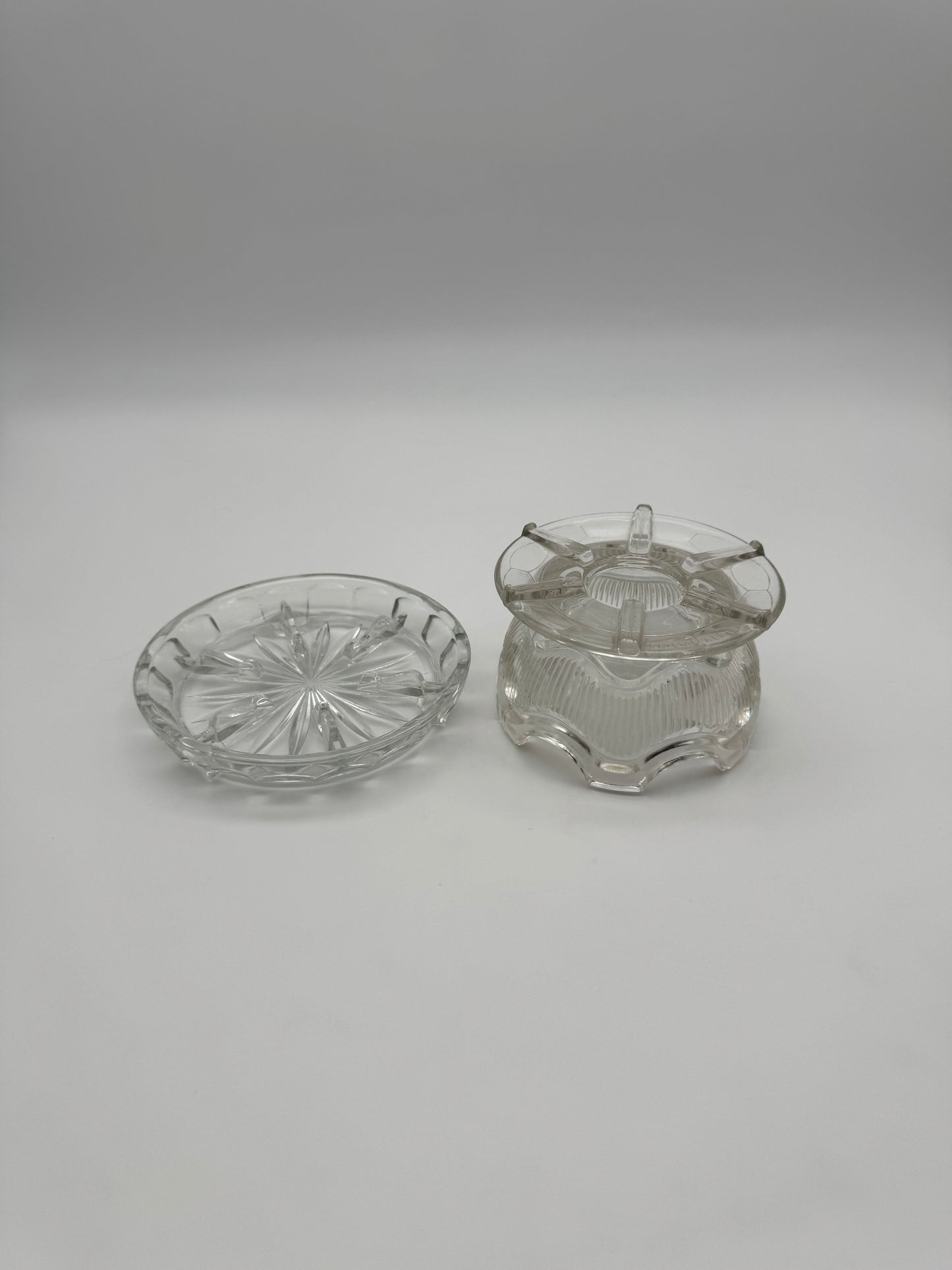 Vintage warmhouder helder persglas theewarmhouder Rechaud