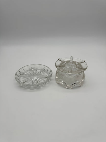 Vintage warmhouder helder persglas theewarmhouder Rechaud