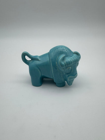 Bison turquoise Zweden van Stig Lindberg voor Gustavsberg factory