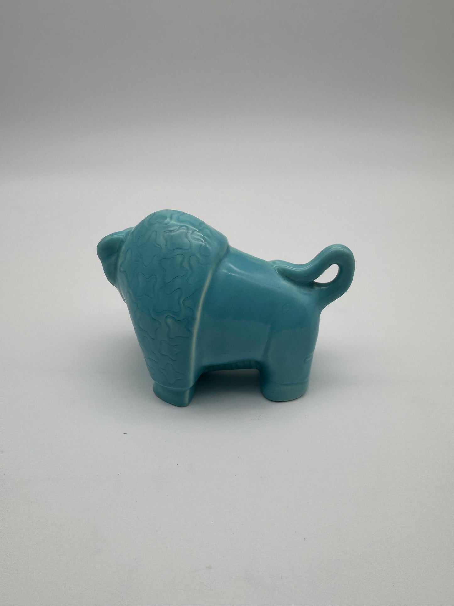 Bison turquoise Zweden van Stig Lindberg voor Gustavsberg factory