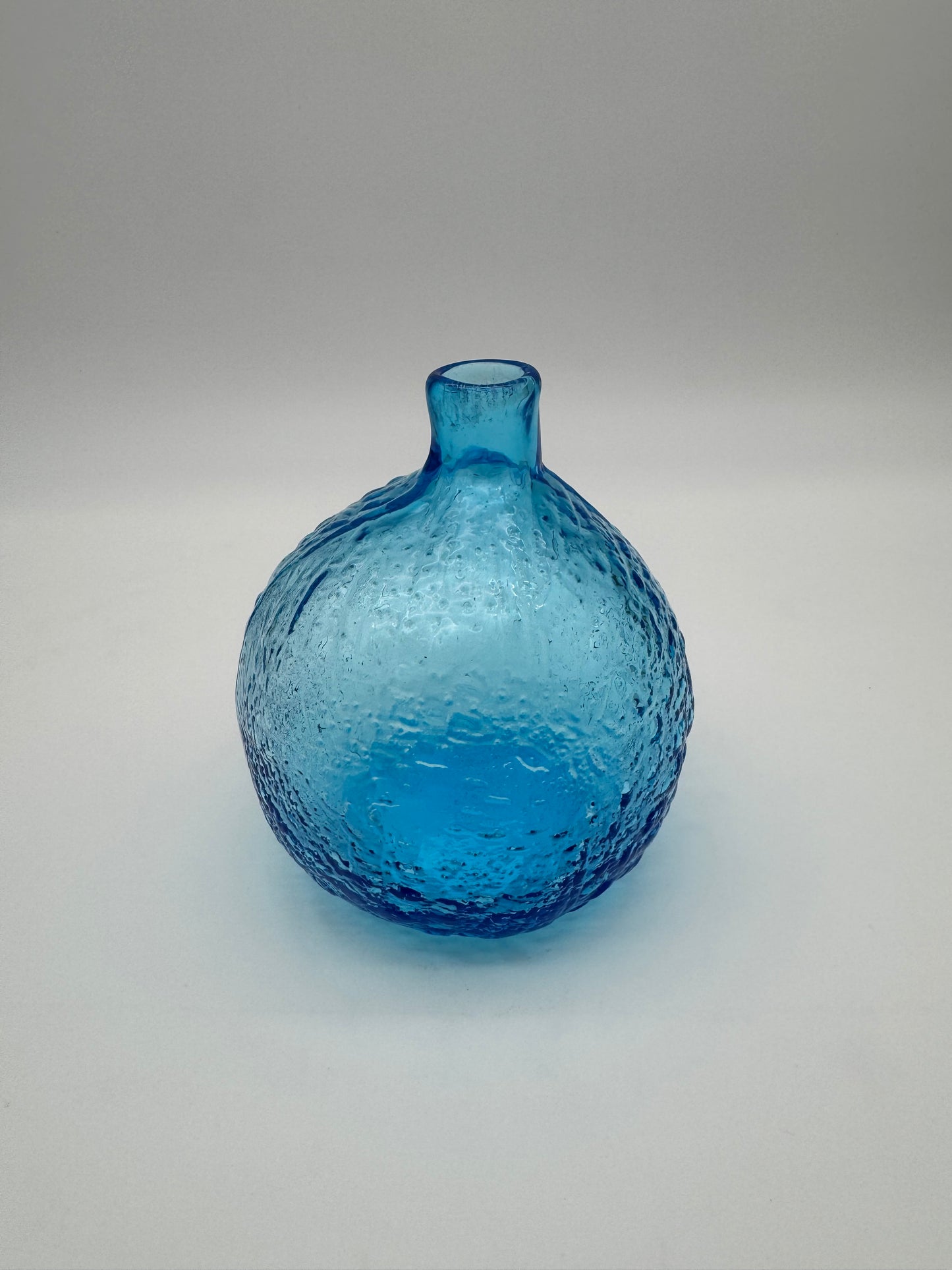 Blauw glazen vaas