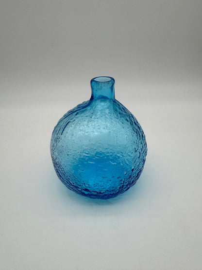 Blauw glazen vaas