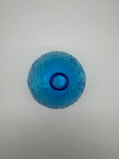 Blauw glazen vaas