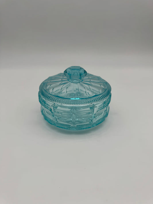 Blauw persglas bonbonniére