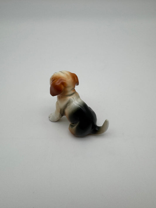 Vintage Enesco porselein brown/white bulldog