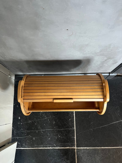 60s Design roll top cabinet sewing box