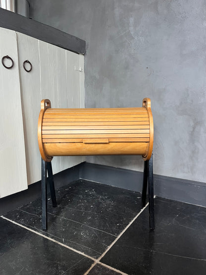 60s Design roll top cabinet sewing box