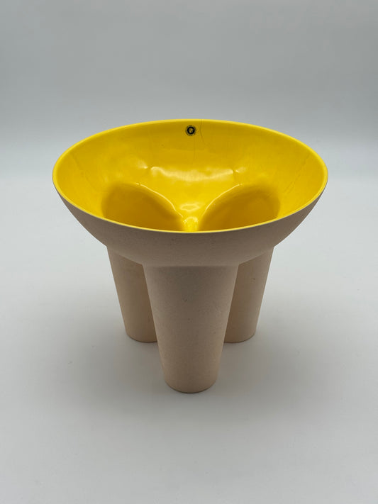 Design vaas geel Cor Unum