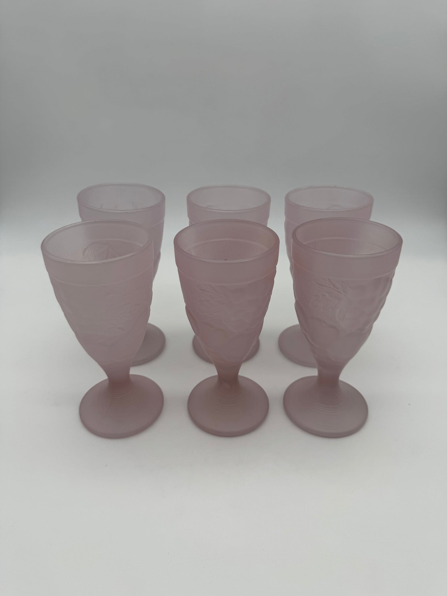 Vintage Luminarc France - set 6 glazen voor ijscoupe, milkshake, fruit