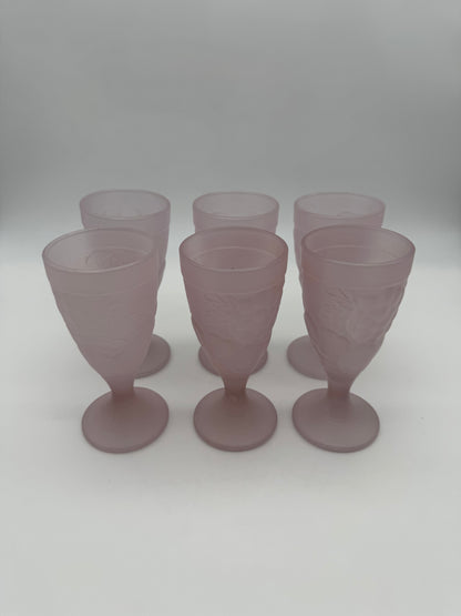 Vintage Luminarc France - set 6 glazen voor ijscoupe, milkshake, fruit