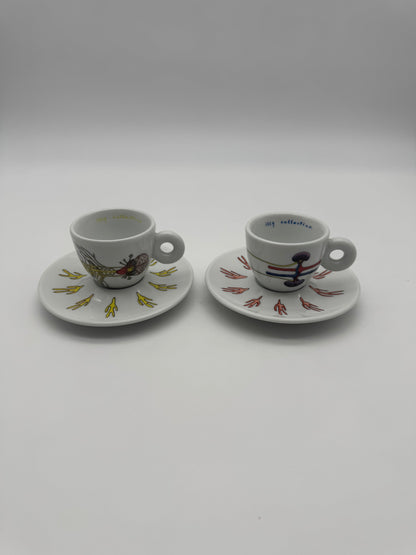 Illy Collection Italia Riviera Espresso cup + saucer - signed 2005 - Joep van Lieshout
