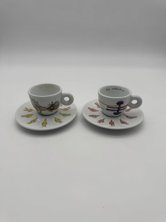 Illy Collection Italia Riviera Espresso cup + saucer - signed 2005 - Joep van Lieshout