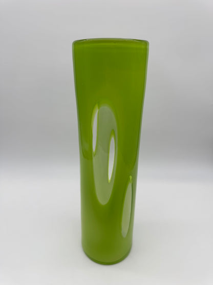 Retro design 'venster' vaas limoen groen