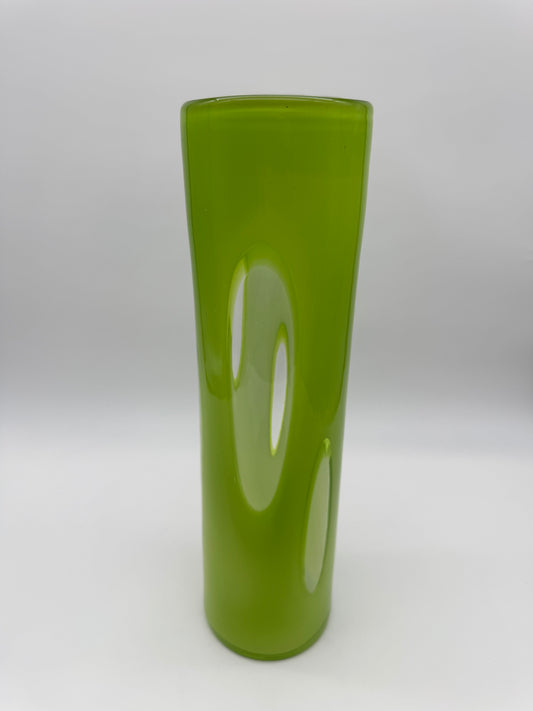 Retro design 'venster' vaas limoen groen