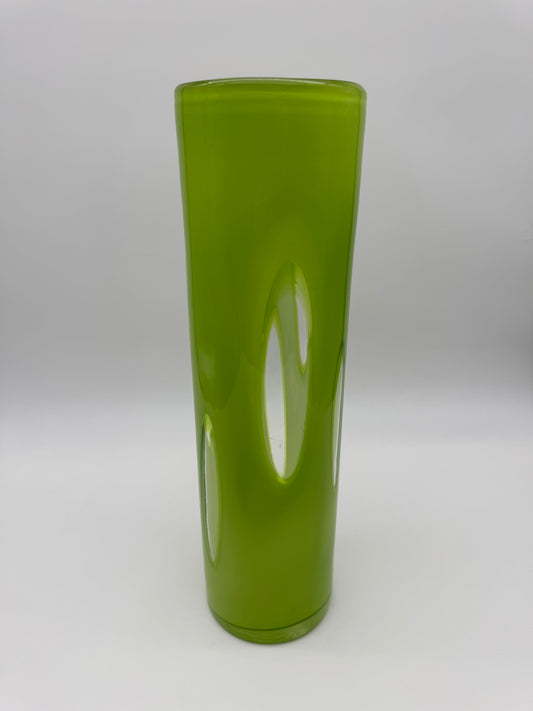 Retro design 'venster' vaas limoen groen