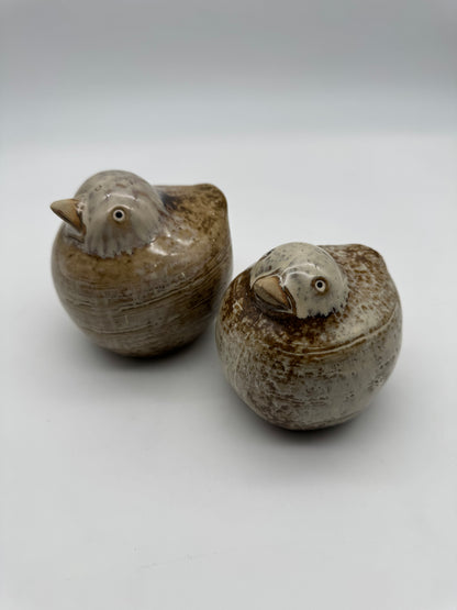 Keramische vogel-eend figuren - 1980's/1990's