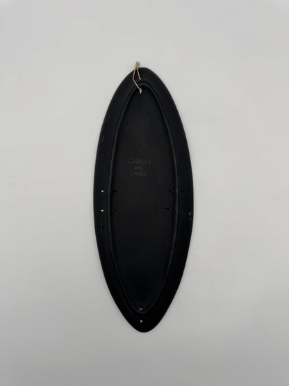 Italiaans vintage keramische wandschaal schotel 'Garda sul Lago'