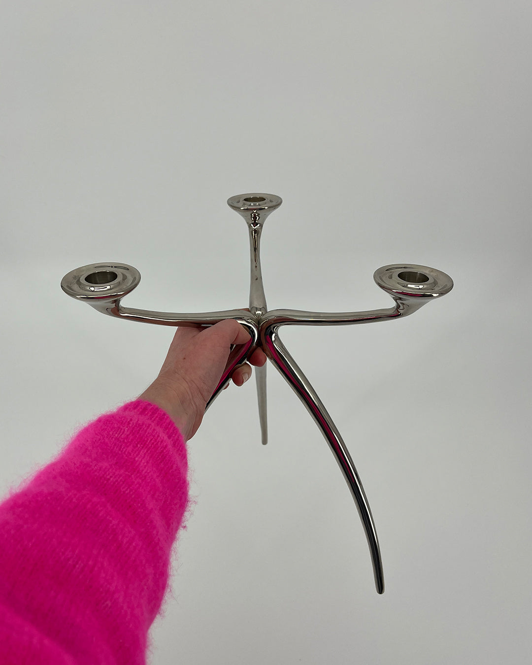 70s Designer Tripod Candlestick