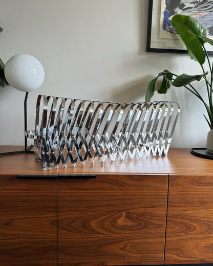 Radius Design tijdschriftenhouder by Luther Evans, jaren 70