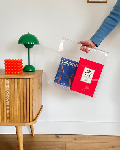 80s Transparant Magazine Holder