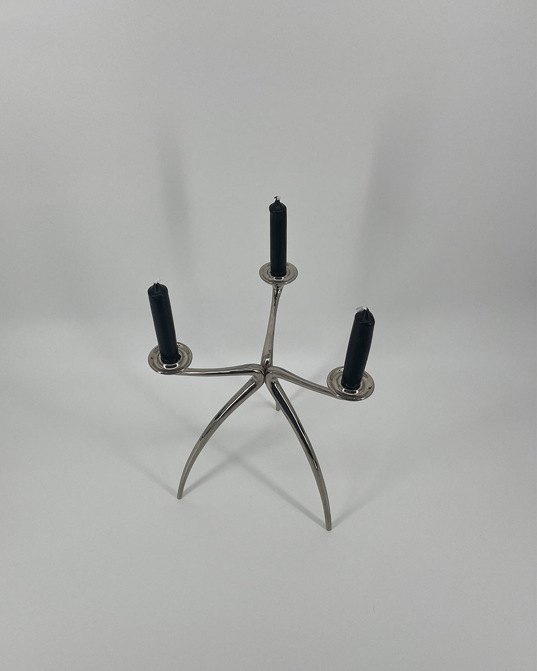 70s Designer Tripod Candlestick