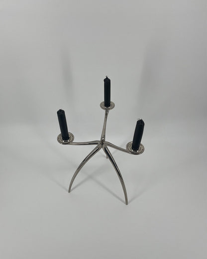 70s Designer Tripod Candlestick