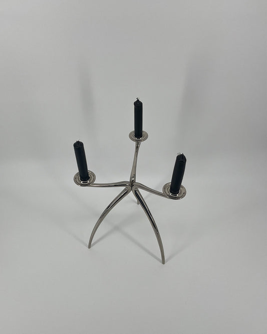 70s Designer Tripod Candlestick