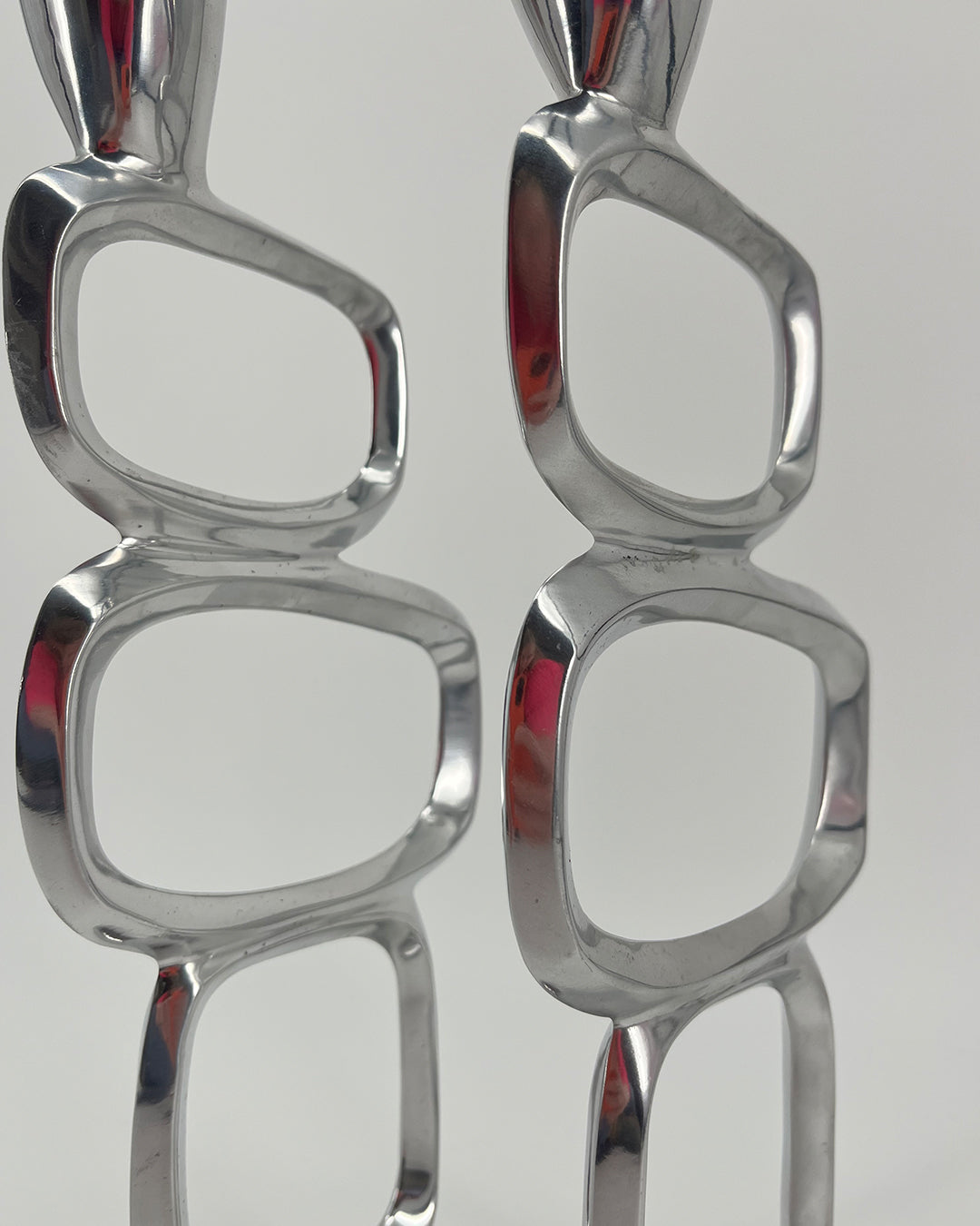 80s CIRCLE Candlesticks By Matthew Hilton (set van 2)