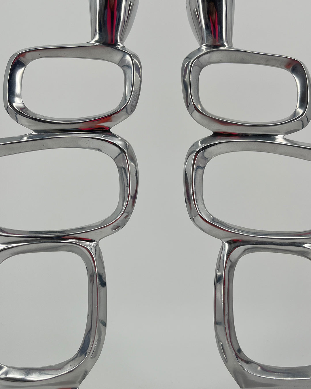 80s CIRCLE Candlesticks By Matthew Hilton (set van 2)